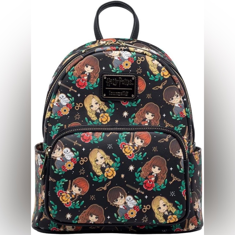 BNWT Harry Potter Loungefly Glow in the Dark Kawaii Mini Backpack